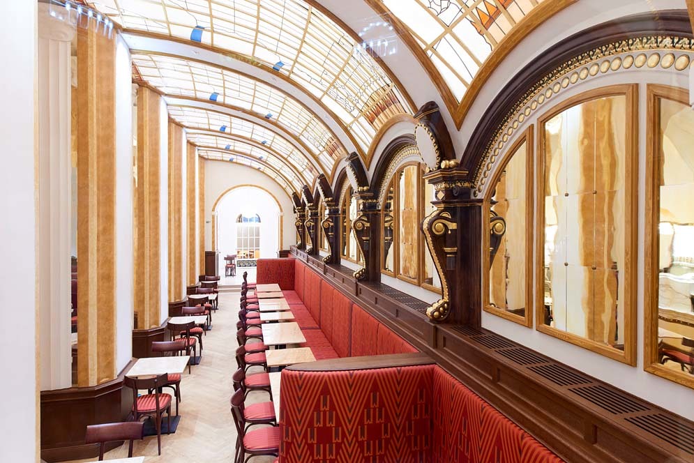 Art Nouveau coffee house on Kärntner Straße in Vienna